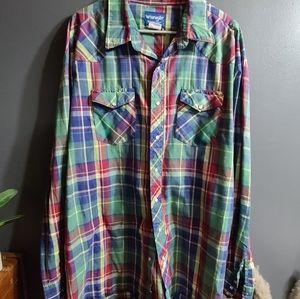 Yellowstone fans!! western wrangler shirt xl tall